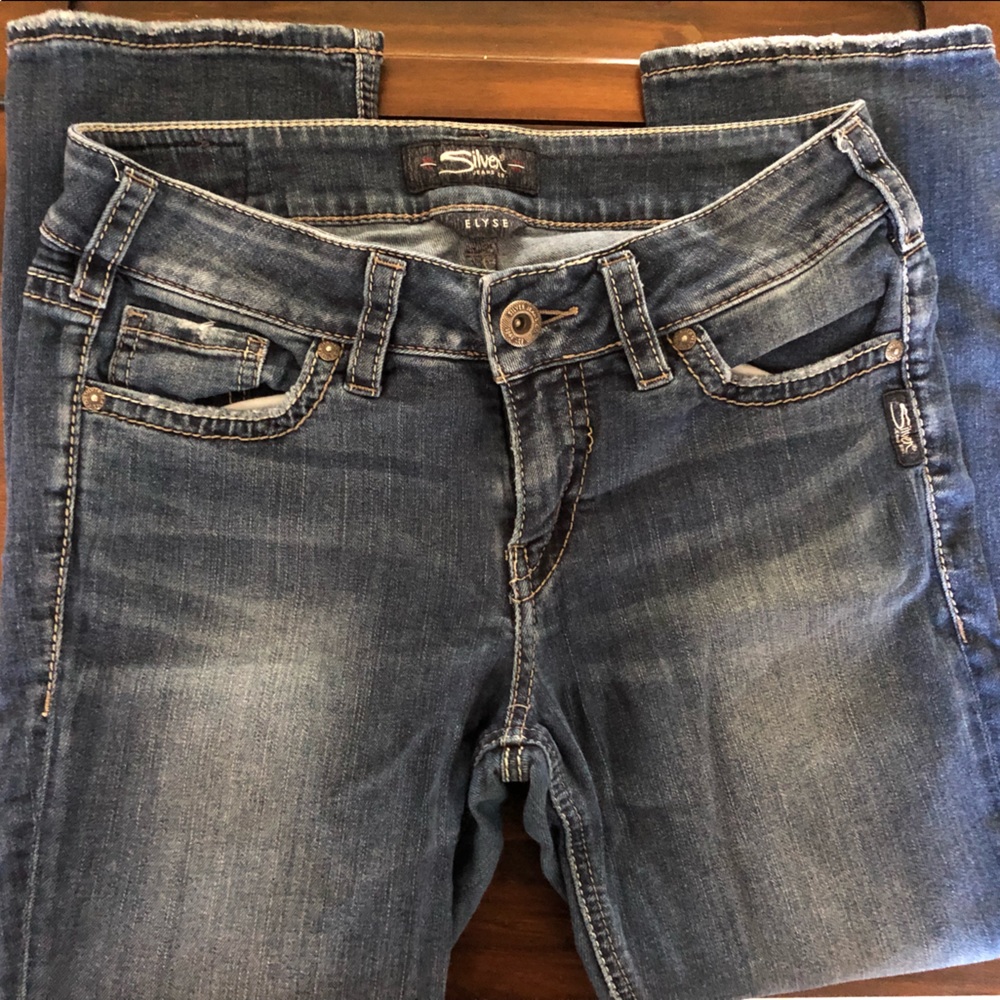 Silver Jean Capri